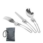 ست قاشق چنگال و چاقو تاشو استیل - Image 4