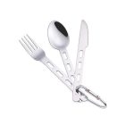 ست قاشق چنگال و چاقو کوهنوردی Black Deer