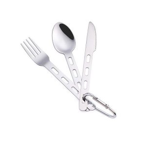 ست قاشق چنگال و چاقو کوهنوردی Black Deer