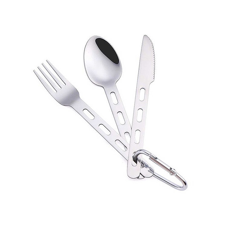 ست قاشق چنگال و چاقو کوهنوردی Black Deer