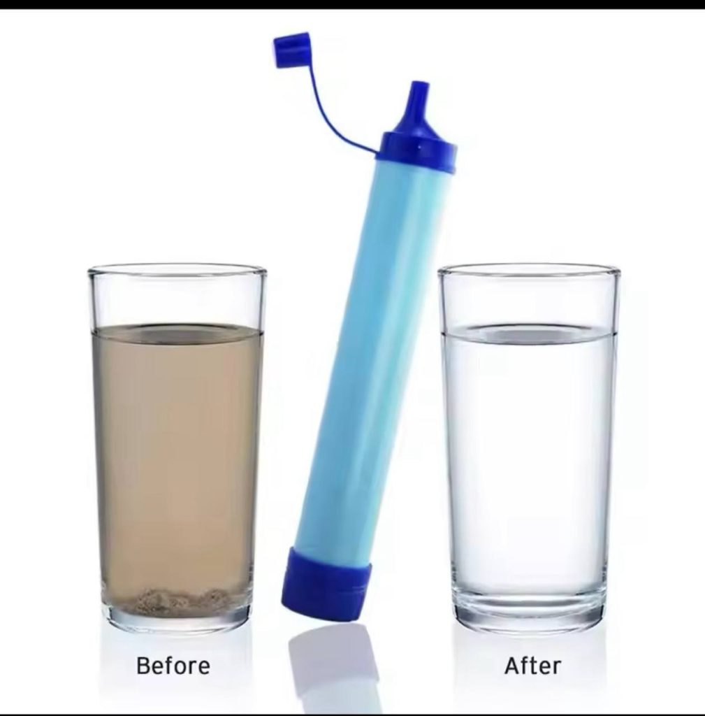 نی تصفیه آب کمپینگ طرح Life Straw